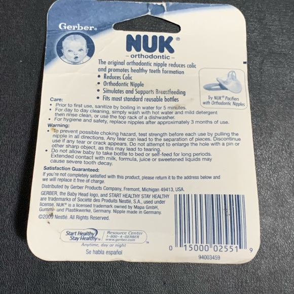 Nuk bottle nipples - Picture 3 of 8